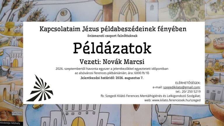 Példázatok 2026 ősz